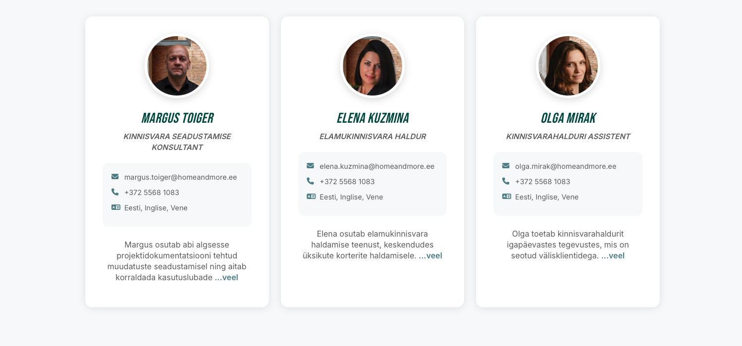 Corporate Website for Home & More