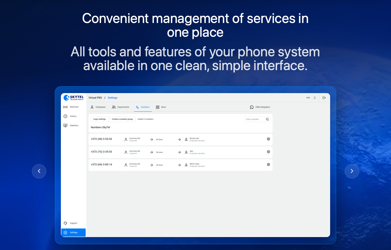 SkyTel — Cloud Telephony & VoIP Business Platform