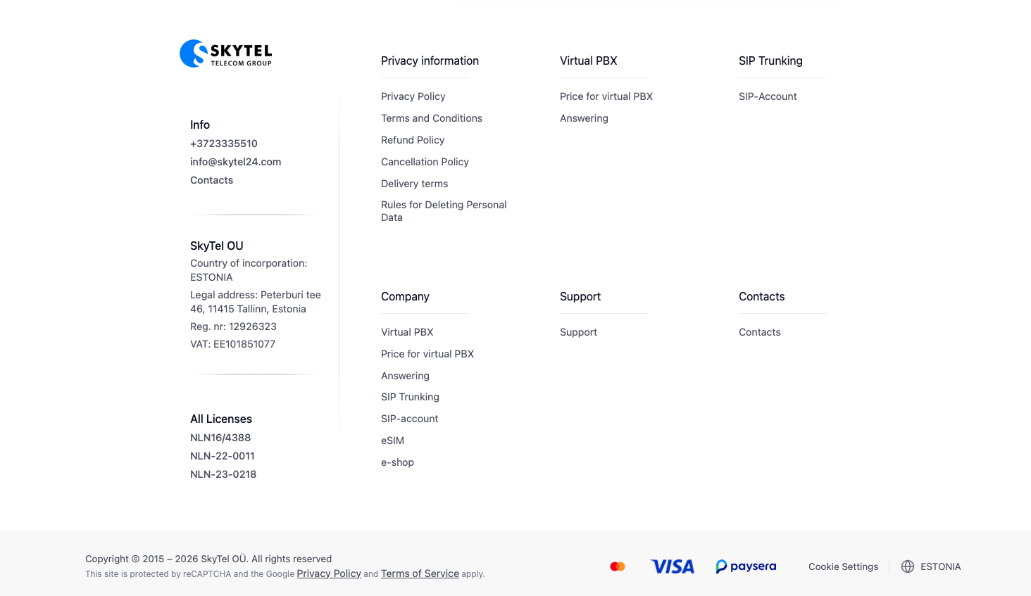 SkyTel — Cloud Telephony & VoIP Business Platform