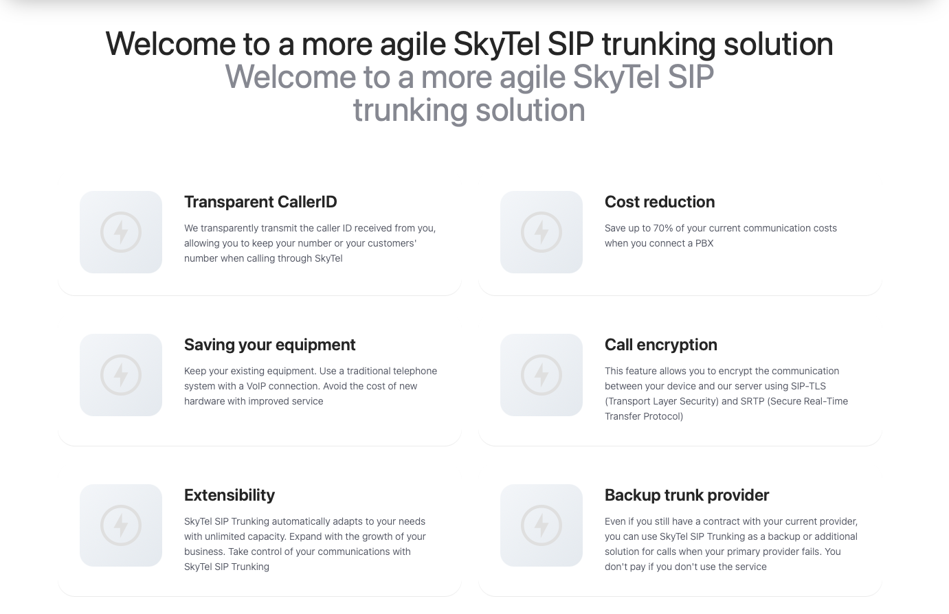 SkyTel — Cloud Telephony & VoIP Business Platform